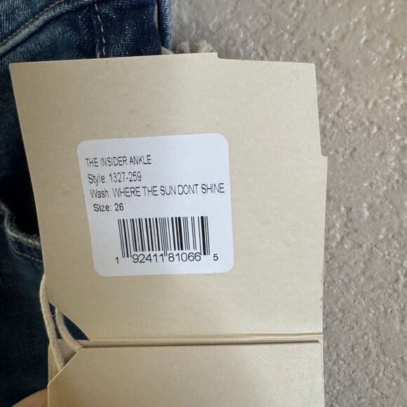 NWT Mother Superior Insider Ankle Jeans Womens 26 Where the Sun Don’t Shine Blue - Picture 5 of 16